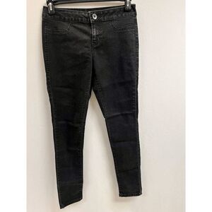 DKNY Jeans Womens Mid-rise Skinny Leg Denim Jeans Black